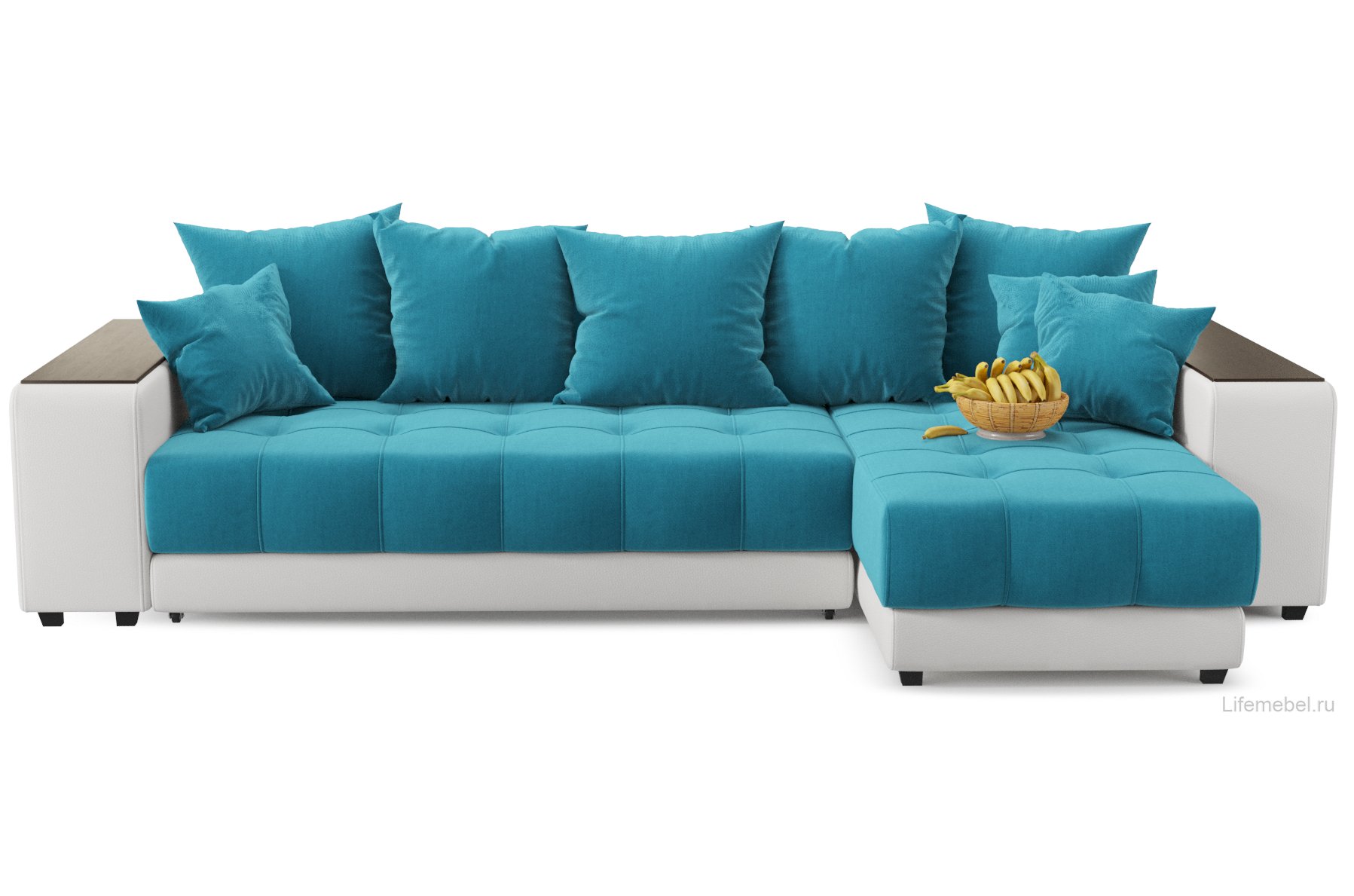 Диван угловой Кендрик левый azur 2