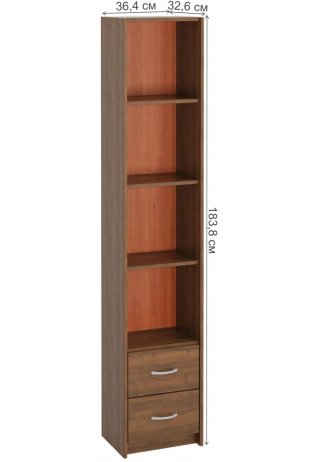 Стеллаж Милана-8 орех Стеллаж Милана-8 орех