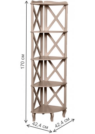 Стеллаж Заварин-4 мокко Стеллаж Заварин-4 мокко