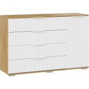 дуб крафт золотой / белый матовый