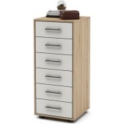 дуб сонома / белый