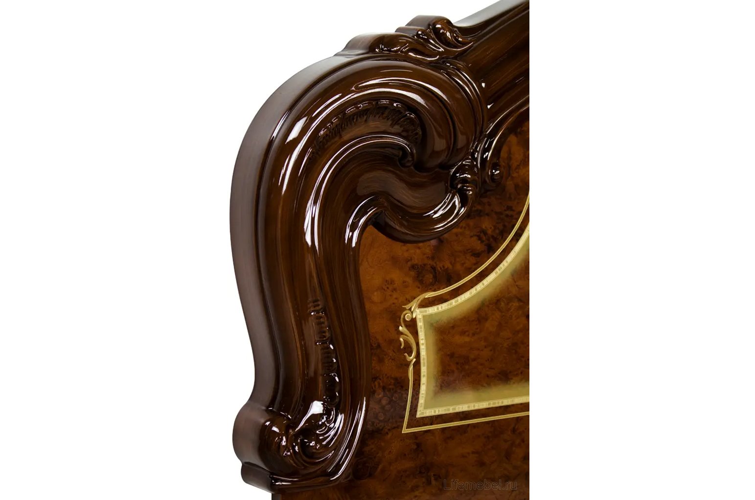 Двуспальная кровать Роза 52.903 180х200 орех