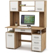 дуб сонома / белый