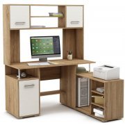 дуб сонома / белый