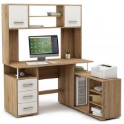 дуб сонома / белый