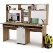 дуб сонома / белый