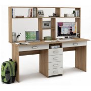 дуб сонома / белый