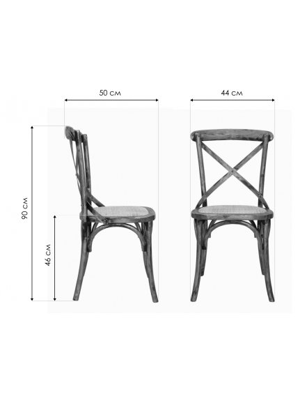 Стул деревянный Cross back red Стул деревянный Cross back red