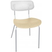 белый / бежевый / хром лак