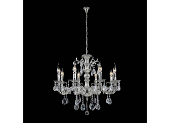 Подвесная люстра Crystal Lux Sunshine SP8 Silver