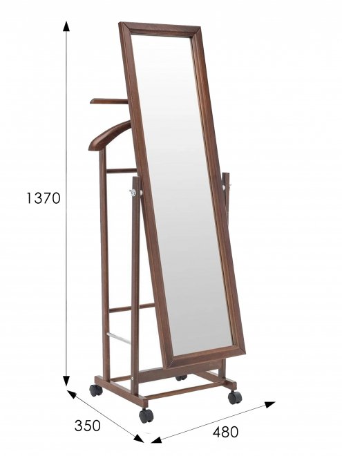 Вешалка костюмная В 24Н средне-коричневая