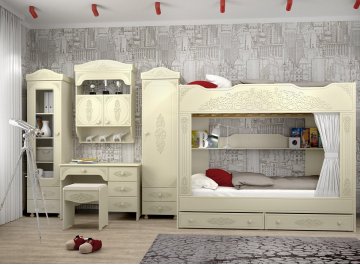 Комплект детской мебели Ассоль плюс комплектация 2
