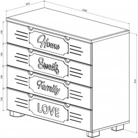 Комплект детской мебели Дримстар-005 комплектация 1