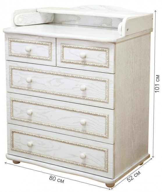 Комод С 585 античный белый