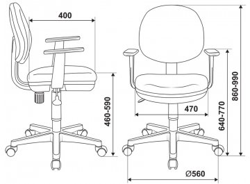 Компьютерное кресло Бюрократ CH-W356AXSN