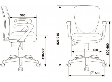 Компьютерное кресло Бюрократ KD-W10AXSN
