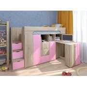 дуб сонома / розовый