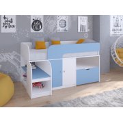 белый / голубой