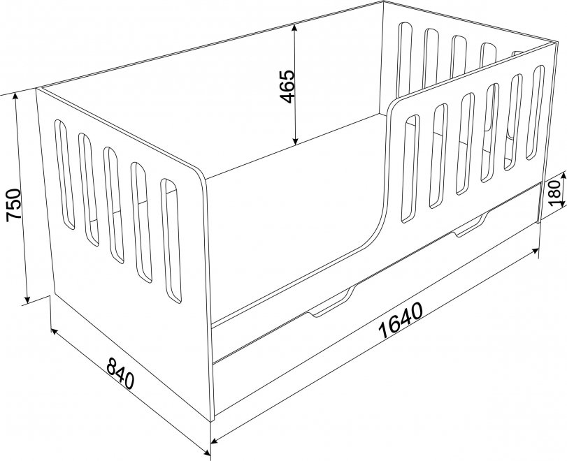 Кровать Астра 12 с ящиком белый / розовый
