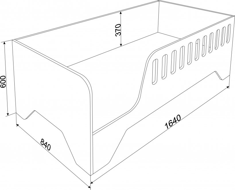 Кровать Астра 13 белый / орех