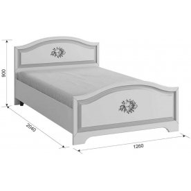 Полутораспальная кровать Алиса