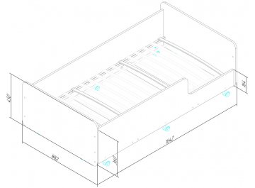 Подростковая кровать Капризун 4 Р439