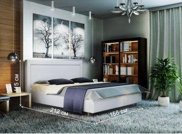 Полутораспальная кровать Афродита-8-3