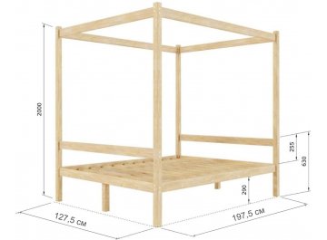 Кровать из дерева Нептун