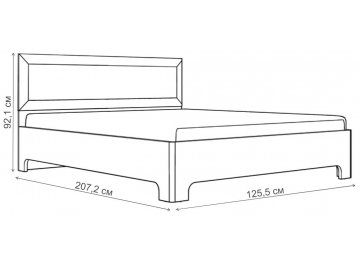 Полутораспальная кровать Трейв Нео 1