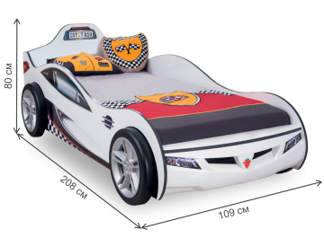 Детская кровать Coupe 90х190 белая