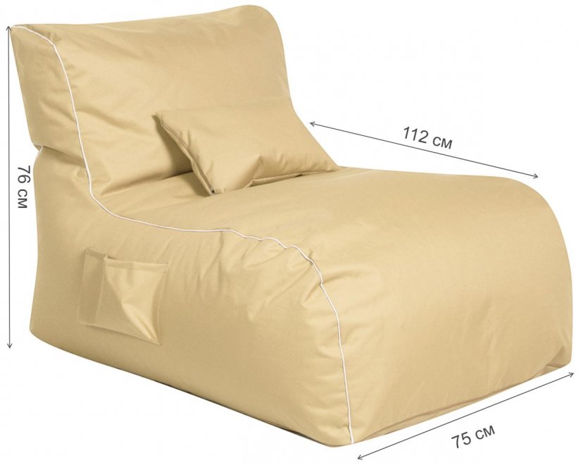 Пуф бежевый