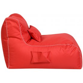 Пуф красный оксфорд