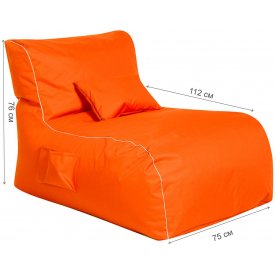 Пуф оранжевый оксфорд