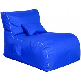 Пуф синий оксфорд