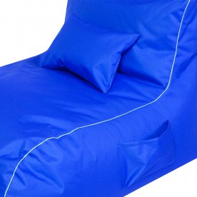 Пуф синий оксфорд