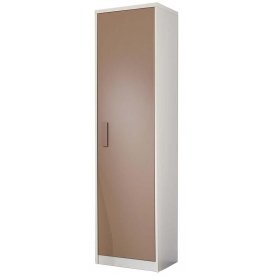 Шкаф однодверный D1668 белый / капучино