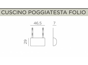 Подушка-подголовник для лаунж кресла Folio