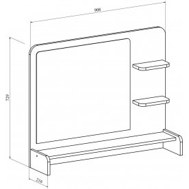 Зеркало Зеркало ТН-3