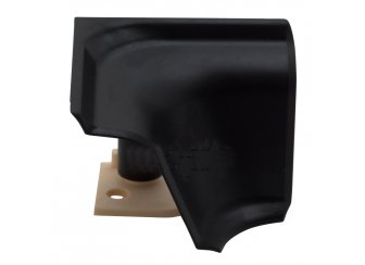 Уголок для плинтуса внутренний черный