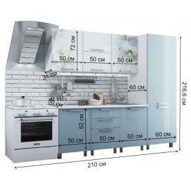 Кухня Бьянка 210 см