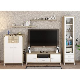 Модульная гостиная Домино комплектация 3