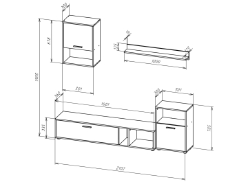 Готовая гостиная Арвин