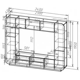 Готовая гостиная Мебелеф-6