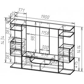 Готовая гостиная Мебелеф-7