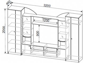 Готовая гостиная МГС 8