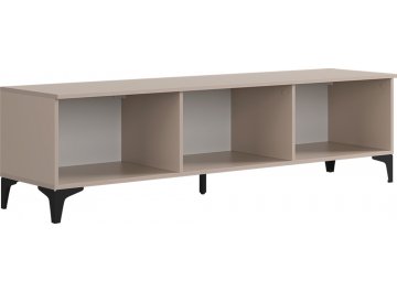 Готовая гостиная Рич К4 2850х420х1900 мм кашемир / фрапучино матовый / черный