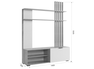Модульная гостиная Бери К1 комплектация 1