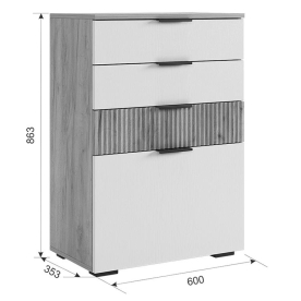 Модульная гостиная Бери К3 комплектация 3