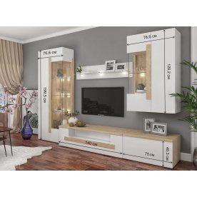 Модульная гостиная Куба c-1 композиция №1 комплектация 5