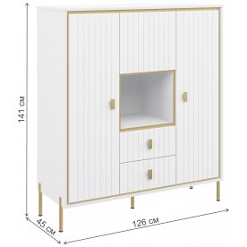 Модульная гостиная Люксор комплектация 1